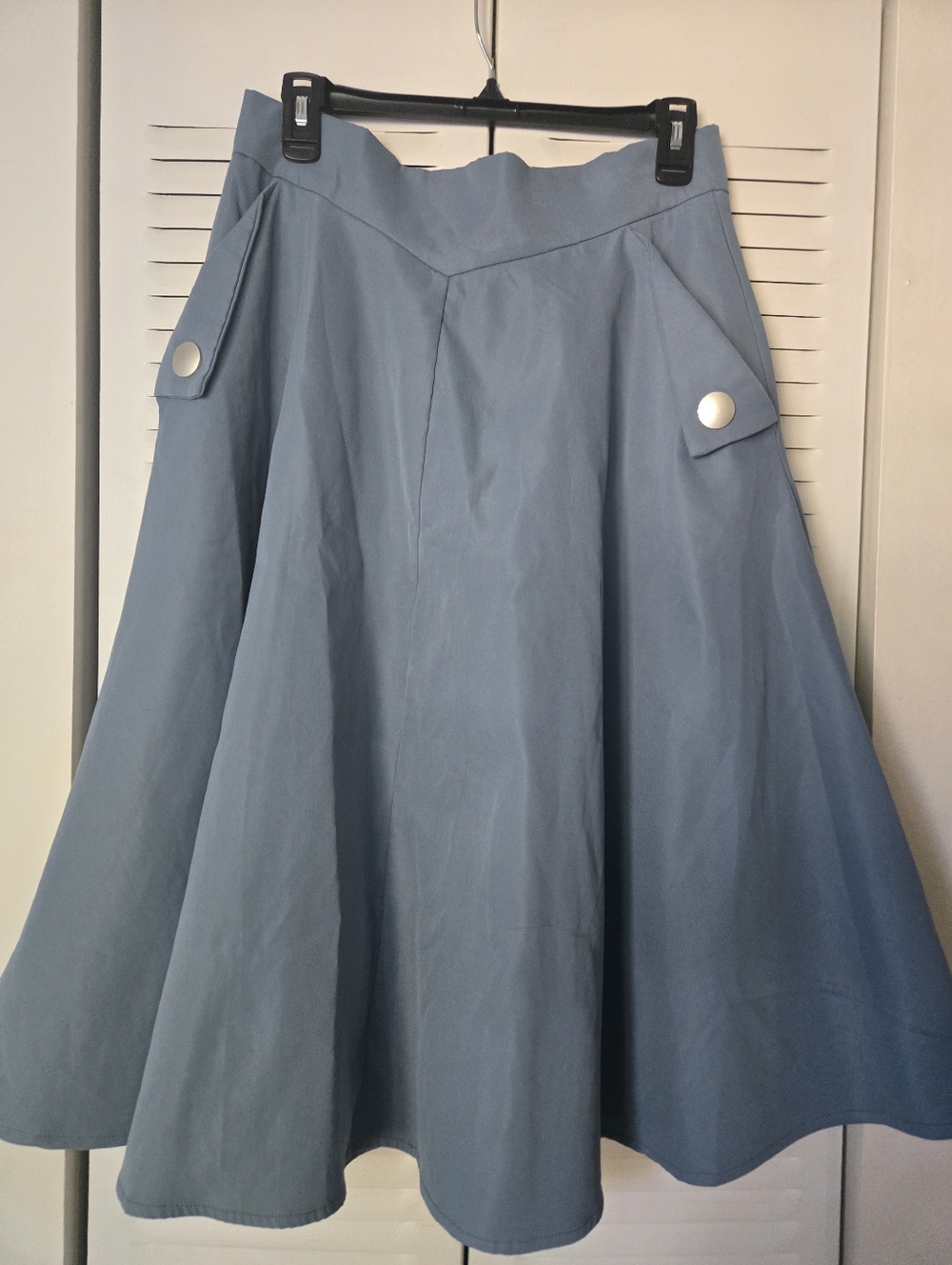Chicwish Light Blue Swing Skirt Size L